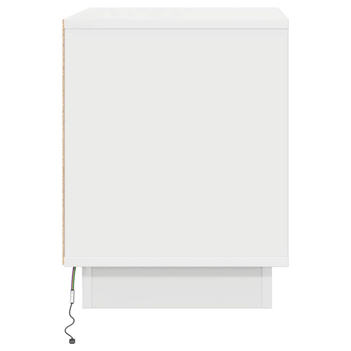Dulap de noapte 2 pcs Alb 44 x 34,5 x 45 cm Lemn compozit - WALTI WALTI