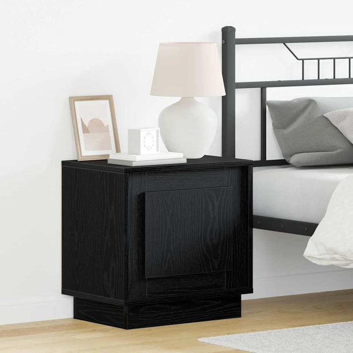 Dulap de noapte 2 pcs Negru 44 x 34,5 x 45 cm Lemn compozit - WALTI WALTI