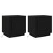 Dulap de noapte 2 pcs Negru 44 x 34,5 x 45 cm Lemn compozit - WALTI WALTI