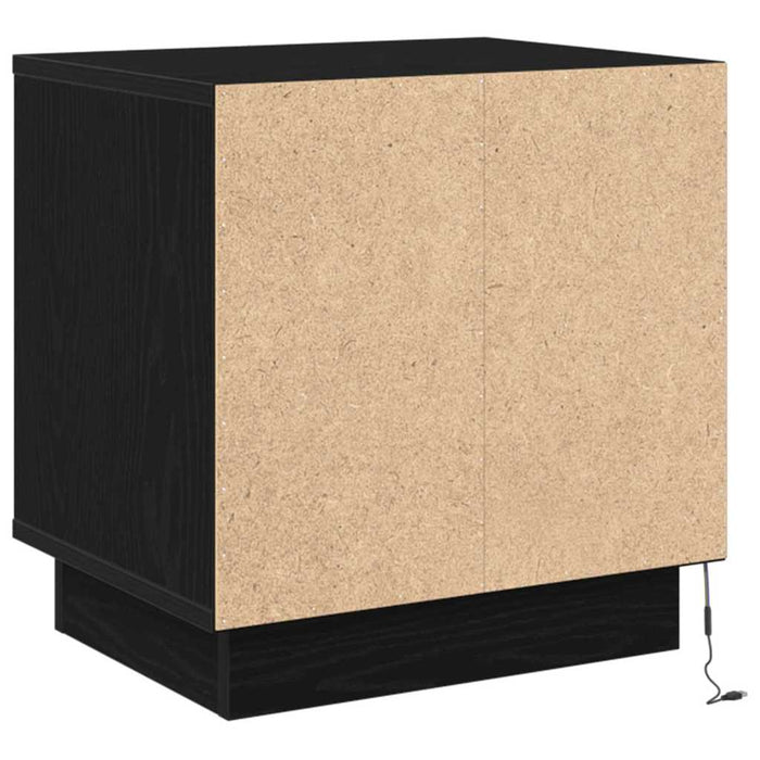 Dulap de noapte 2 pcs Negru 44 x 34,5 x 45 cm Lemn compozit - WALTI WALTI
