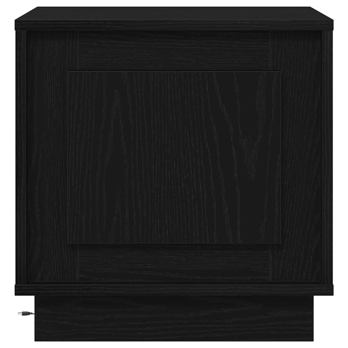 Dulap de noapte 2 pcs Negru 44 x 34,5 x 45 cm Lemn compozit - WALTI WALTI