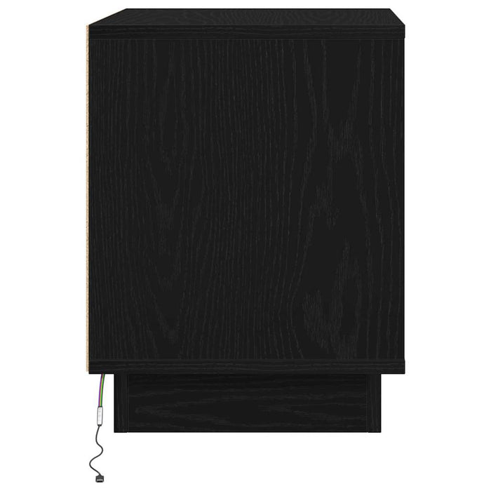 Dulap de noapte 2 pcs Negru 44 x 34,5 x 45 cm Lemn compozit - WALTI WALTI