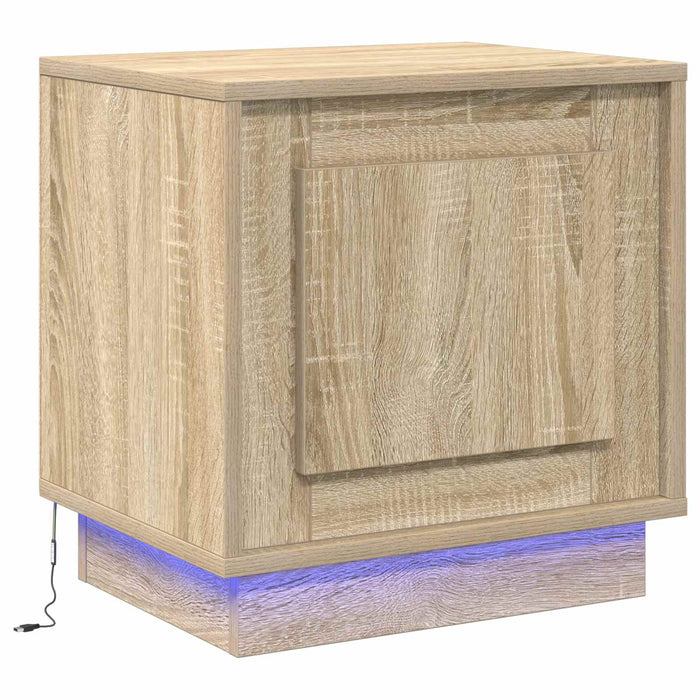 Dulap de noapte Stejar Sonoma 44 x 34,5 x 45 cm Lemn compozit - WALTI WALTI