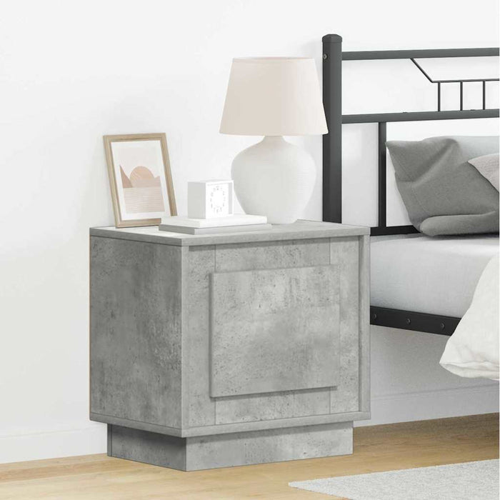 Dulap de noapte Gri din beton 44 x 34,5 x 45 cm Lemn compozit - WALTI WALTI