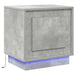 Dulap de noapte Gri din beton 44 x 34,5 x 45 cm Lemn compozit - WALTI WALTI