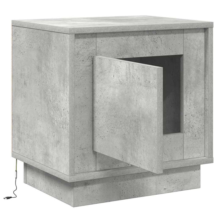 Dulap de noapte 2 pcs Gri din beton 44 x 34,5 x 45 cm - WALTI WALTI
