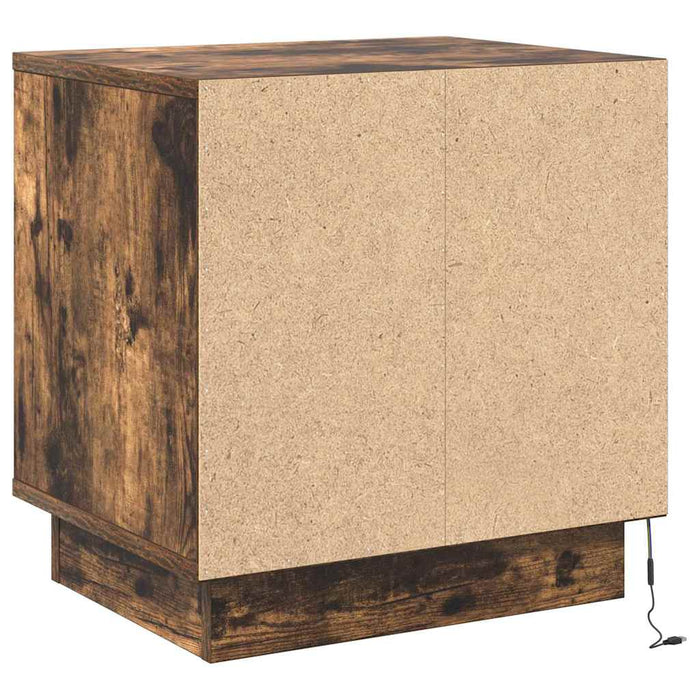 Dulap de noapte 2 pcs Stejar fumuriu 44 x 34,5 x 45 cm - WALTI WALTI