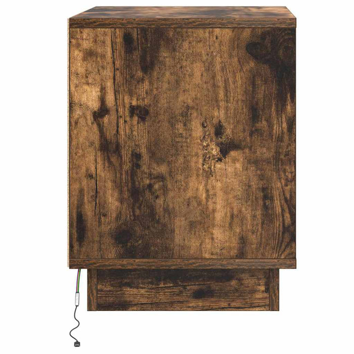 Dulap de noapte 2 pcs Stejar fumuriu 44 x 34,5 x 45 cm - WALTI WALTI