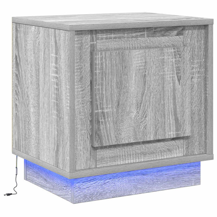 Dulap de noapte Gri 44 x 34,5 x 45 cm Lemn compozit - WALTI WALTI
