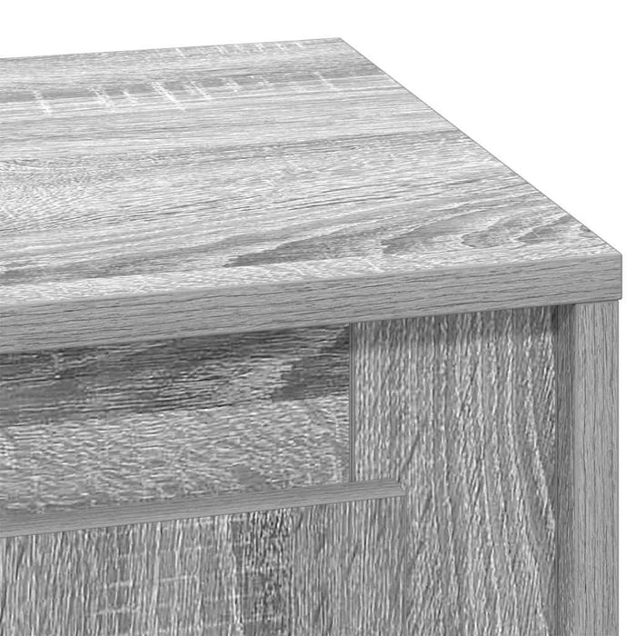 Dulap de noapte 2 pcs Gri 44 x 34,5 x 45 cm Lemn compozit - WALTI WALTI