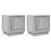 Dulap de noapte 2 pcs Gri 44 x 34,5 x 45 cm Lemn compozit - WALTI WALTI