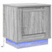 Dulap de noapte 2 pcs Gri 44 x 34,5 x 45 cm Lemn compozit - WALTI WALTI
