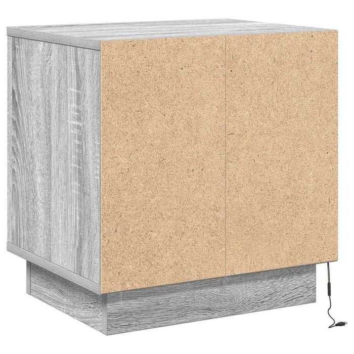 Dulap de noapte 2 pcs Gri 44 x 34,5 x 45 cm Lemn compozit - WALTI WALTI