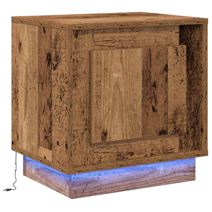 Dulap de noapte Lemn vechi 44 x 34,5 x 45 cm Lemn compozit - WALTI WALTI