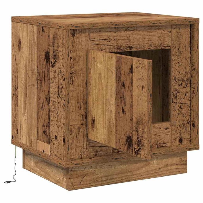 Dulap de noapte Lemn vechi 44 x 34,5 x 45 cm Lemn compozit - WALTI WALTI