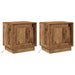 Dulap de noapte 2 pcs Lemn vechi 44 x 34,5 x 45 cm - WALTI WALTI