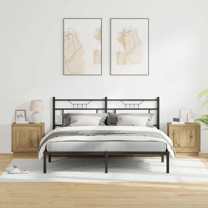 Dulap de noapte 2 pcs Stejar Artizanal 44 x 34,5 x 45 cm - WALTI WALTI