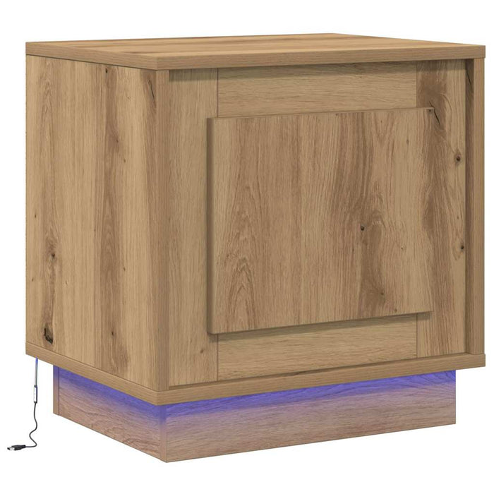 Dulap de noapte 2 pcs Stejar Artizanal 44 x 34,5 x 45 cm - WALTI WALTI
