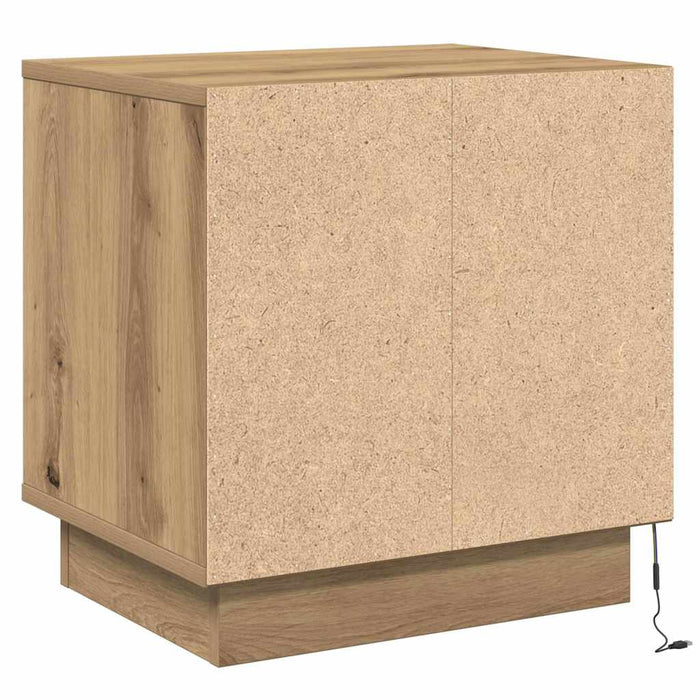 Dulap de noapte 2 pcs Stejar Artizanal 44 x 34,5 x 45 cm - WALTI WALTI