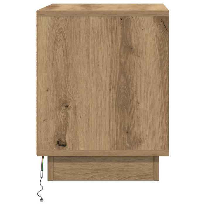 Dulap de noapte 2 pcs Stejar Artizanal 44 x 34,5 x 45 cm - WALTI WALTI