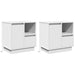 Dulap de noapte 2 pcs Alb 50 x 34,5 x 50 cm Lemn compozit - WALTI WALTI