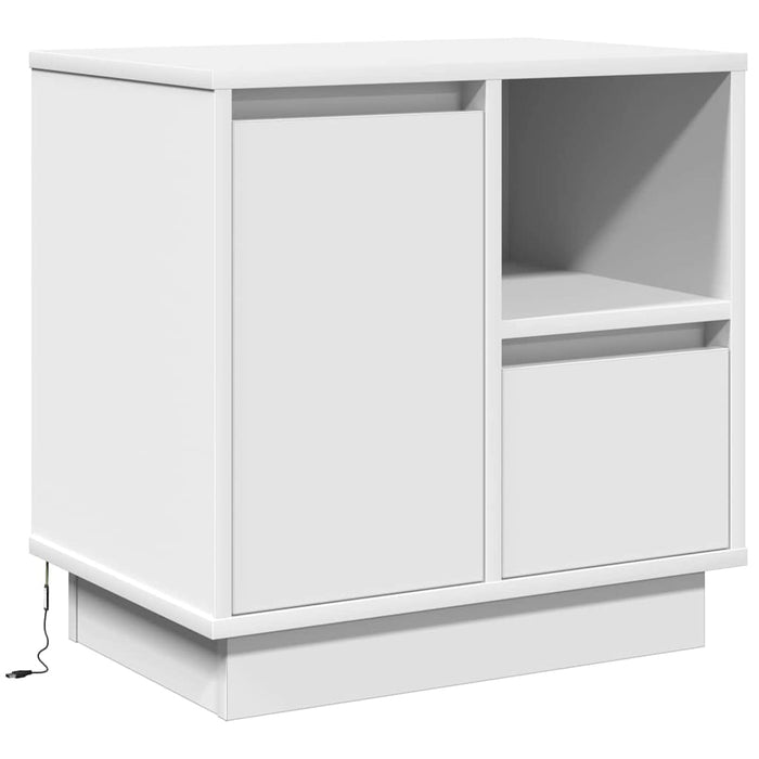 Dulap de noapte 2 pcs Alb 50 x 34,5 x 50 cm Lemn compozit - WALTI WALTI