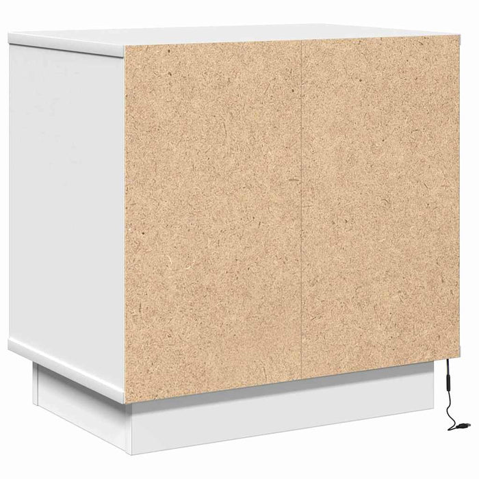 Dulap de noapte 2 pcs Alb 50 x 34,5 x 50 cm Lemn compozit - WALTI WALTI