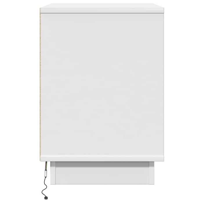Dulap de noapte 2 pcs Alb 50 x 34,5 x 50 cm Lemn compozit - WALTI WALTI
