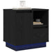 Dulap de noapte Stejar Negru 50 x 34,5 x 50 cm Lemn compozit - WALTI WALTI