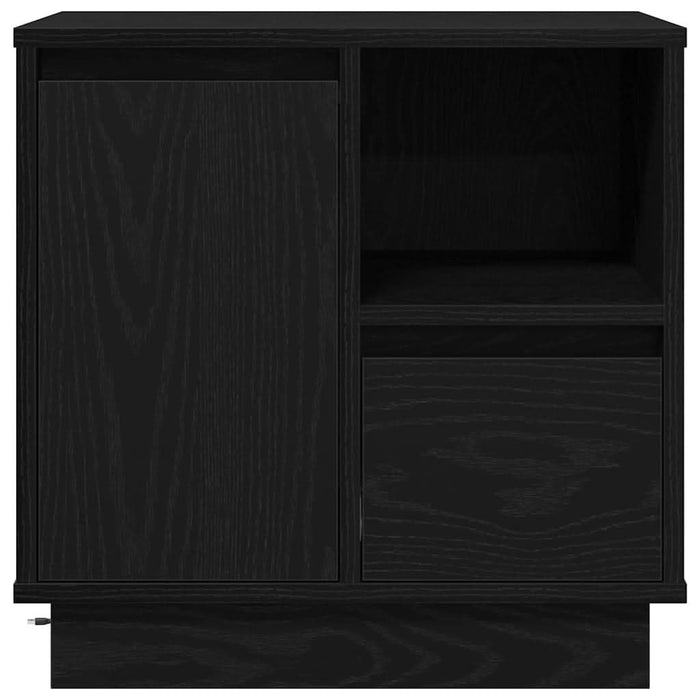 Dulap de noapte cu sertar 2 pcs Stejar Negru 50 x 34,5 x 50 cm - WALTI WALTI