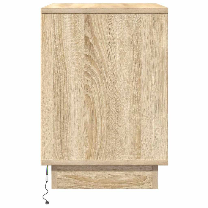 Dulap de noapte Stejar Sonoma 50 x 34,5 x 50 cm Lemn compozit - WALTI WALTI
