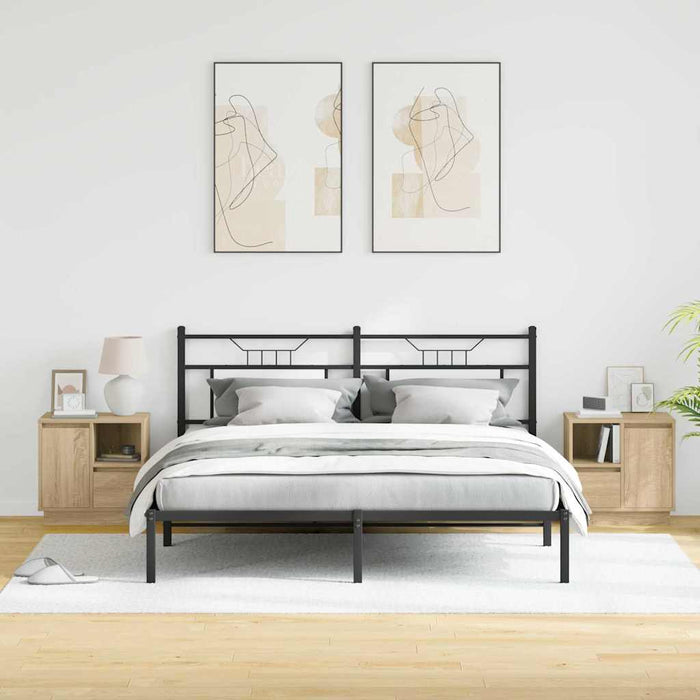Dulap de noapte cu sertar 2 pcs Stejar Sonoma 50 x 34,5 x 50 cm - WALTI WALTI