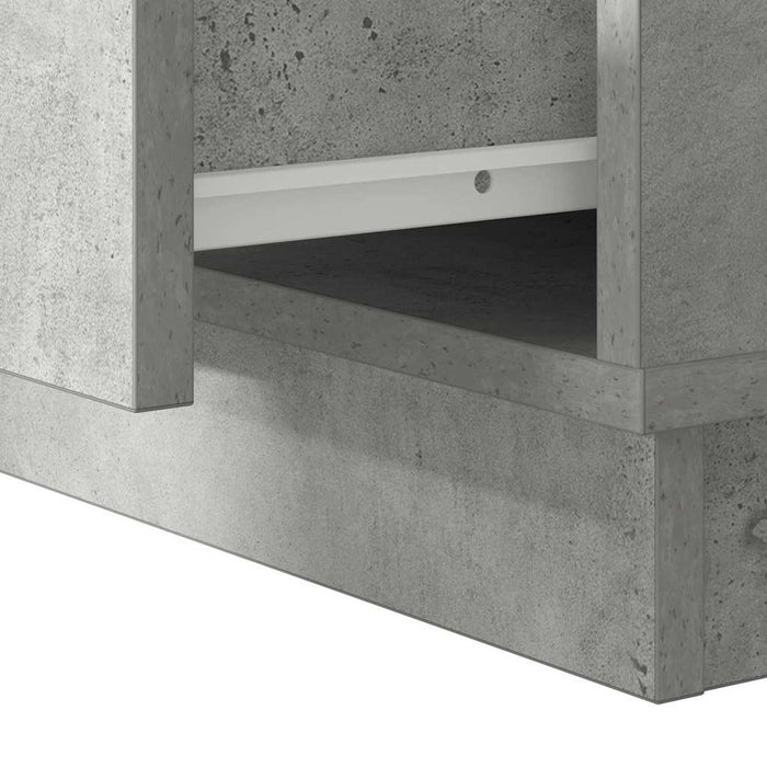 Dulap de noapte Gri din beton 50 x 34,5 x 50 cm Lemn compozit - WALTI WALTI