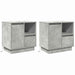 Dulap de noapte cu sertar 2 pcs Gri din beton 50 x 34,5 x 50 cm - WALTI WALTI
