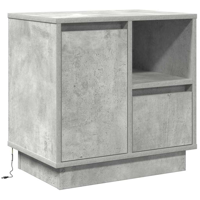 Dulap de noapte cu sertar 2 pcs Gri din beton 50 x 34,5 x 50 cm - WALTI WALTI
