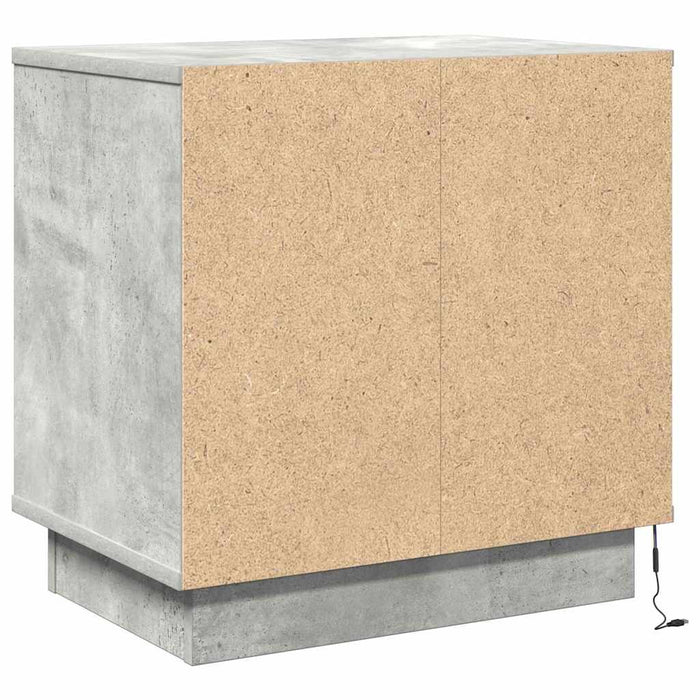 Dulap de noapte cu sertar 2 pcs Gri din beton 50 x 34,5 x 50 cm - WALTI WALTI
