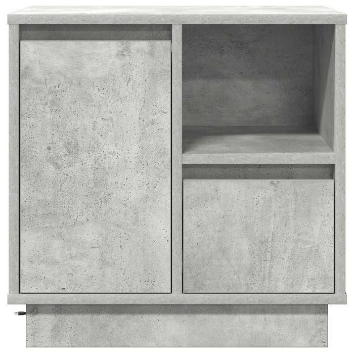 Dulap de noapte cu sertar 2 pcs Gri din beton 50 x 34,5 x 50 cm - WALTI WALTI