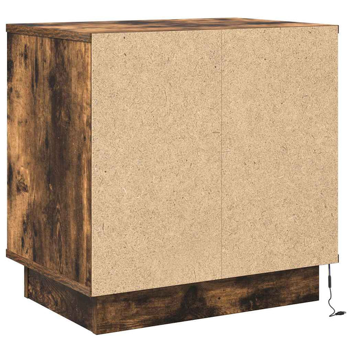 Dulap de noapte 2 pcs Stejar fumuriu 50 x 34,5 x 50 cm - WALTI WALTI