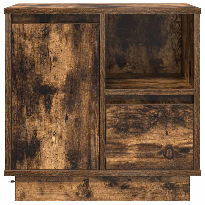 Dulap de noapte 2 pcs Stejar fumuriu 50 x 34,5 x 50 cm - WALTI WALTI