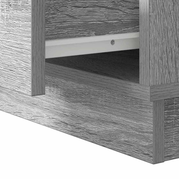 Dulap de noapte cu sertar Gri 50 x 34,5 x 50 cm Lemn compozit - WALTI WALTI