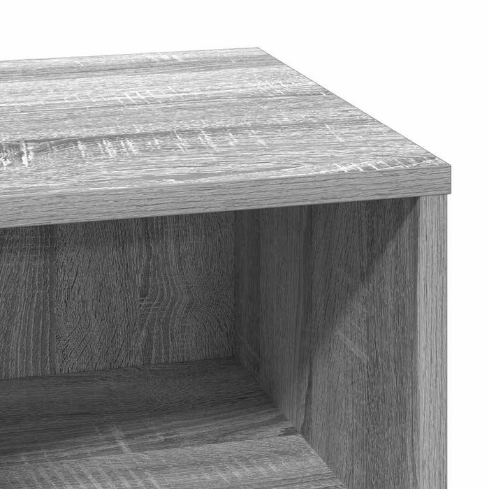 Dulap de noapte 2 pcs Gri 50 x 34,5 x 50 cm Lemn compozit - WALTI WALTI