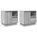 Dulap de noapte 2 pcs Gri 50 x 34,5 x 50 cm Lemn compozit - WALTI WALTI