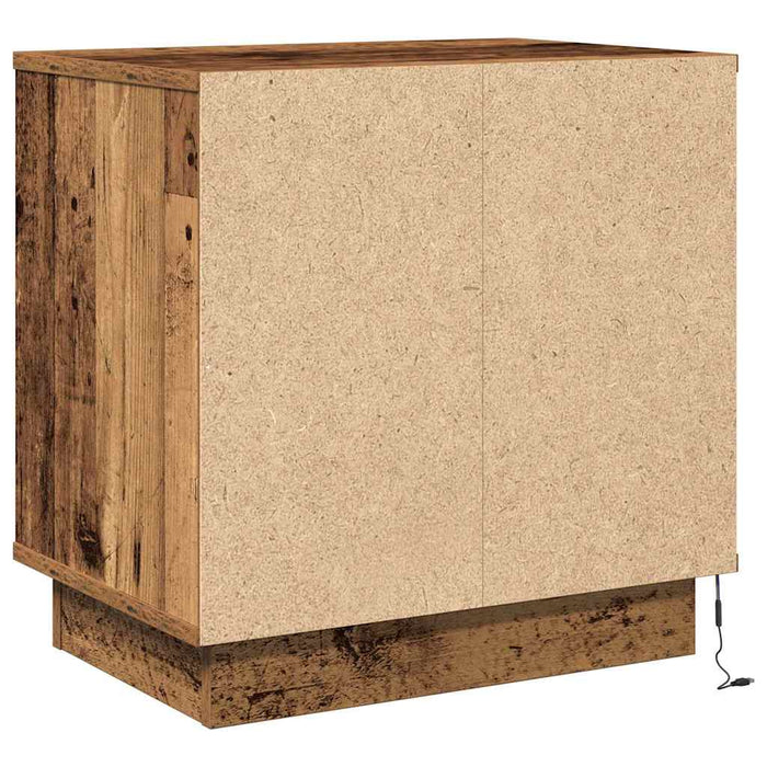 Dulap de noapte cu sertar 2 pcs Lemn vechi 50 x 34,5 x 50 cm - WALTI WALTI