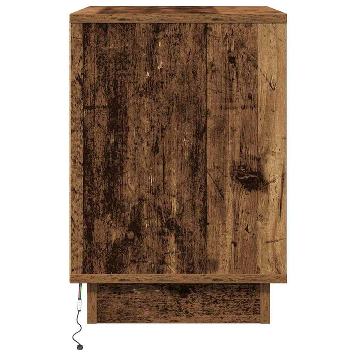Dulap de noapte cu sertar 2 pcs Lemn vechi 50 x 34,5 x 50 cm - WALTI WALTI