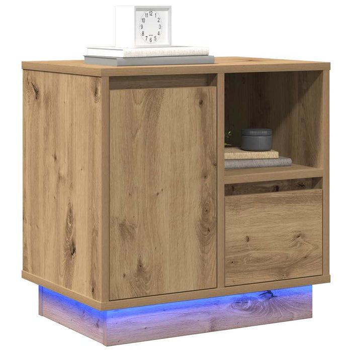 Dulap de noapte cu sertar Stejar Artizanal 50 x 34,5 x 50 cm - WALTI WALTI