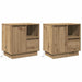 Dulap de noapte 2 pcs Stejar Artizanal 50 x 34,5 x 50 cm - WALTI WALTI
