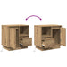 Dulap de noapte 2 pcs Stejar Artizanal 50 x 34,5 x 50 cm - WALTI WALTI