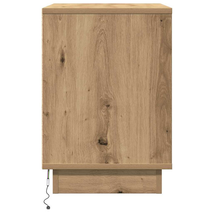 Dulap de noapte 2 pcs Stejar Artizanal 50 x 34,5 x 50 cm - WALTI WALTI