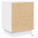 Dulap de noapte Alb 39 x 34,5 x 50 cm Lemn compozit - WALTI WALTI