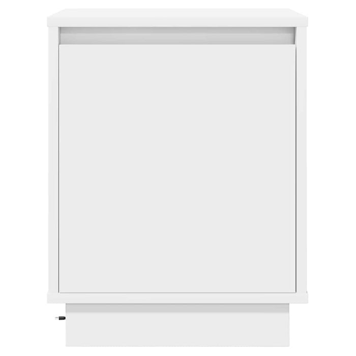 Dulap de noapte Alb 39 x 34,5 x 50 cm Lemn compozit - WALTI WALTI